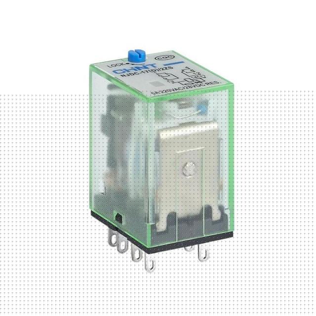Реле промежуточное с кнопкой тестирования NJDC-17(D)/2Z 2 конт. с инд. LED 10А DC 24В (R) CHINT 651134