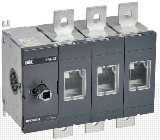 Выключатель-разъединитель ВРК 3п 630А без рукоятки KARAT IEK KA-VR10-3-0630