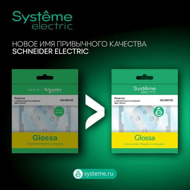 Розетка 1-м СП Glossa 16А IP20 с заземл. защ. шторки в сборе бел. SE GSL000144