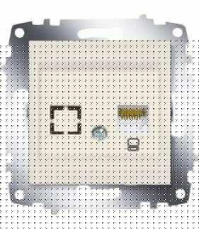 Розетка компьютерная 1-м Cosmo RJ45 кат.6 + гнездо механизм крем. ABB 619-010300-247