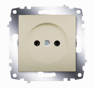 Розетка 1-м СП 1мод. Cosmo 16А IP20 без заземл. механизм титаниум ABB 619-011400-215