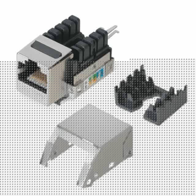 Вставка Keystone Jack RJ45 кат.5E экранир. WR-KJ-RJ45-C5E-SH-90 90град. заделка тип 110 WRline 505213