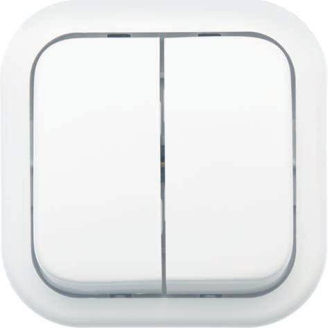 Выключатель 2-кл. ОП Валентина 6А IP20 А56-025 бел. Кунцево 7634