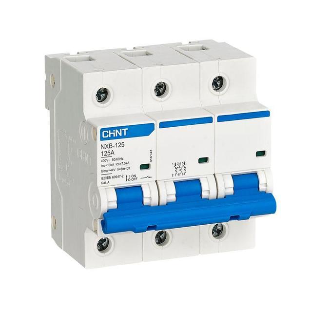 Выключатель автоматический модульный 3п C 80А 10кА NXB-125 (R) CHINT 816139